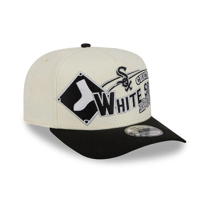 Pictured is this MLB Classic Chicago White Sox 9FIFTY A-Frame Snapback cap in White. 4