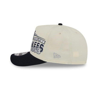 Pictured is this MLB Classic New York Yankees 9FIFTY A-Frame Snapback cap in Cream. 5