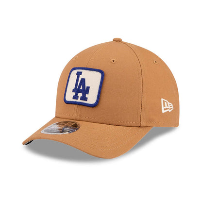 Pictured is this MLB Team Choice LA Dodgers 9FORTY M-Crown cap in beige. 1
