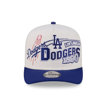 Pictured is this MLB Classic LA Dodgers 9FIFTY A-Frame Snapback cap in White. 3