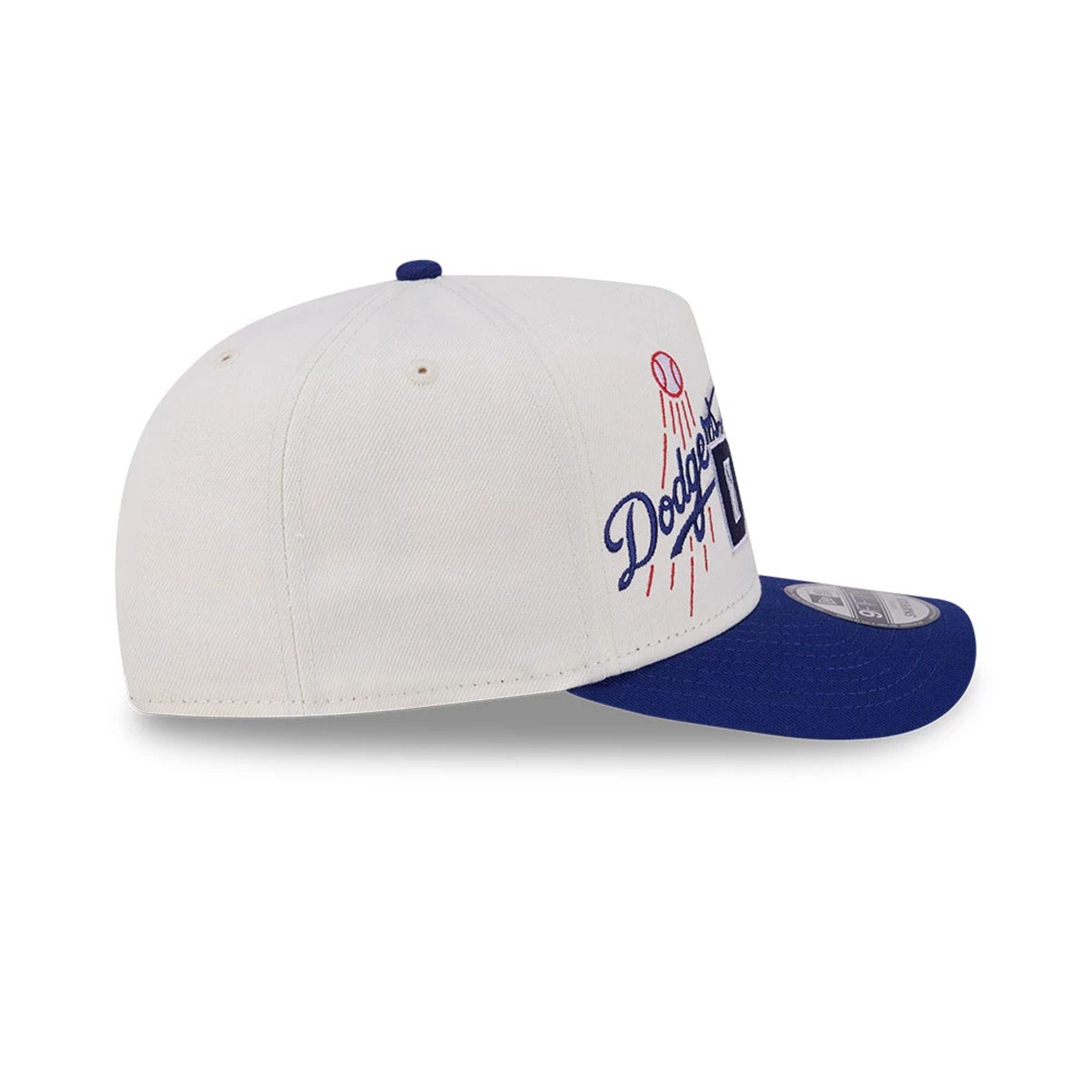 Pictured is this MLB Classic LA Dodgers 9FIFTY A-Frame Snapback cap in White. 6