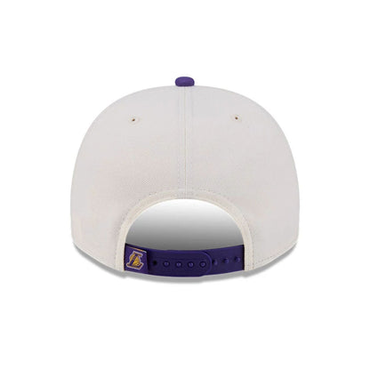 Pictured is this NBA Classic LA Lakers 9FIFTY A-Frame Snapback cap in White. 7
