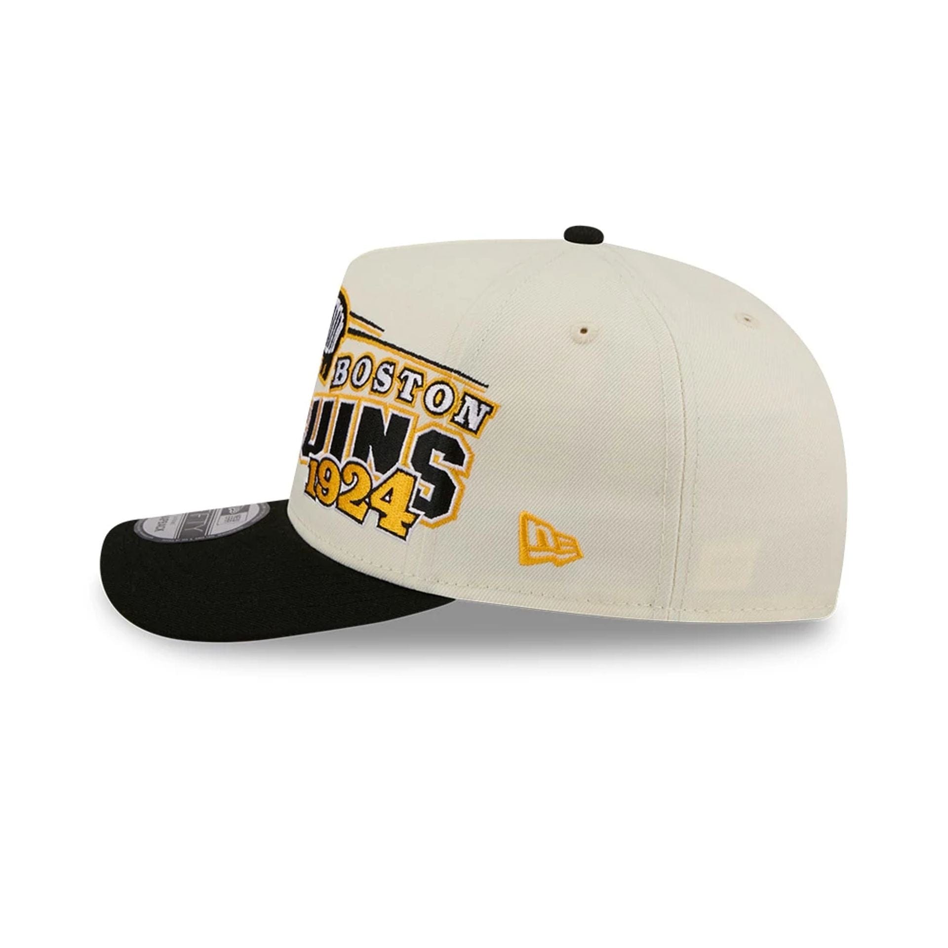 Pictured is this NHL Classic Boston Bruins 9FIFTY A-Frame Snapback cap in White. 5