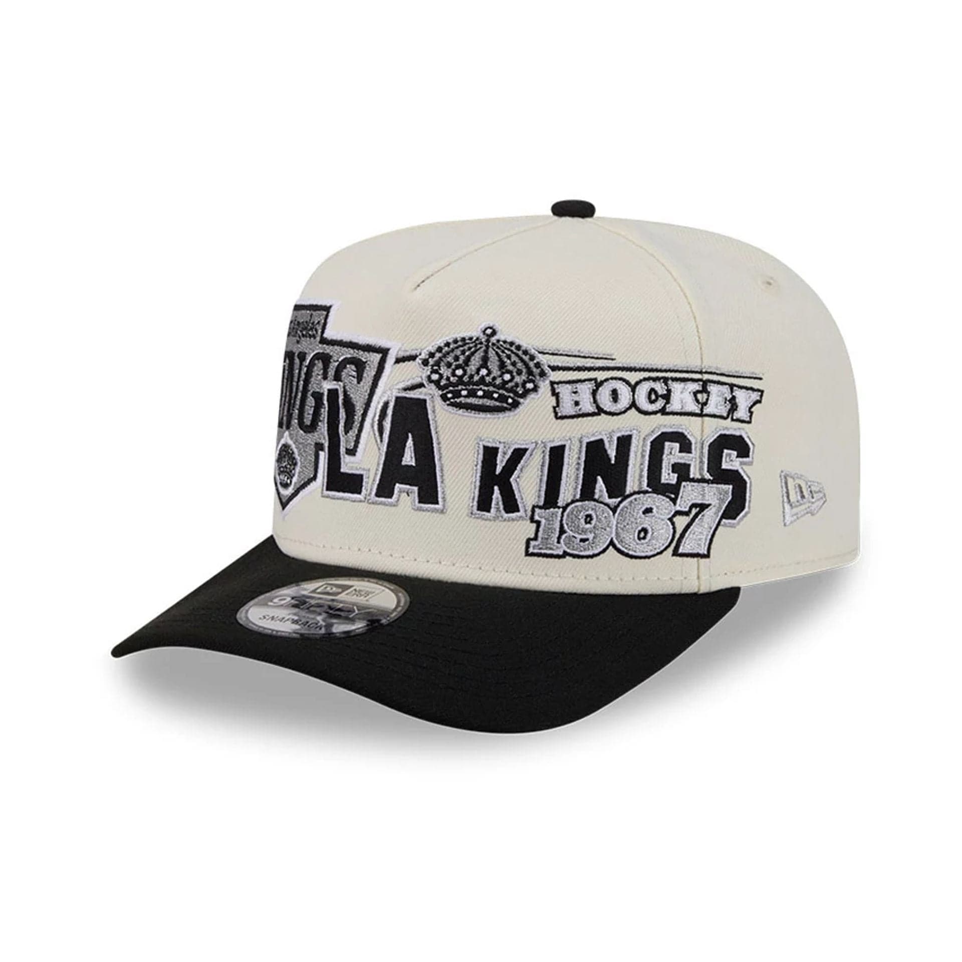 Pictured is this NHL Classic LA Kings 9FIFTY A-Frame Snapback cap in White. 1
