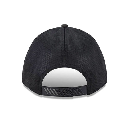 Pictured is this MLB Badged Boston Red Sox 9FORTY M-Crown A-Frame Trucker cap in black. 2