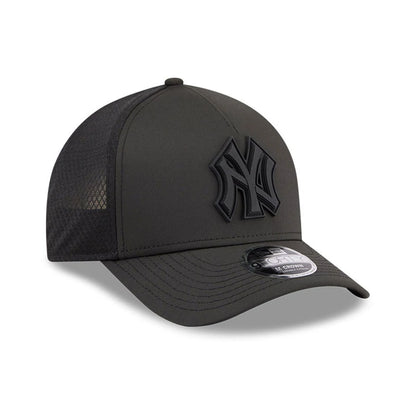 Pictured is this MLB Badged New York Yankees 9FORTY M-Crown A-Frame Trucker cap in black. 4