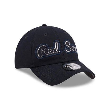 Pictured is this MLB Rhinestone Boston Red Sox Casual Classic cap in navy. 4