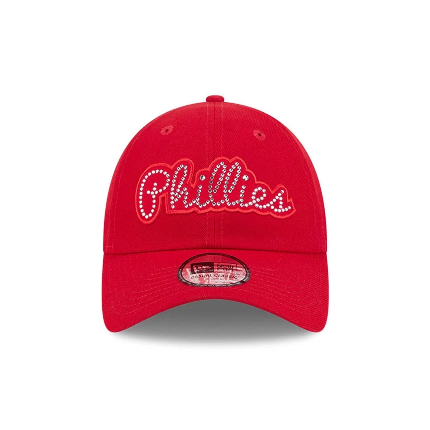 Pictured is this MLB Rhinestone Philadelphia Phillies Casual Classic cap in red. 3