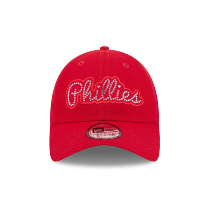 Pictured is this MLB Rhinestone Philadelphia Phillies Casual Classic cap in red. 3