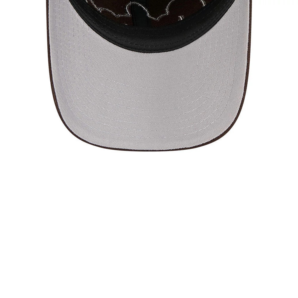Pictured is this MLB Rhinestone San Diego Padres Casual Classic cap in dark brown. 2