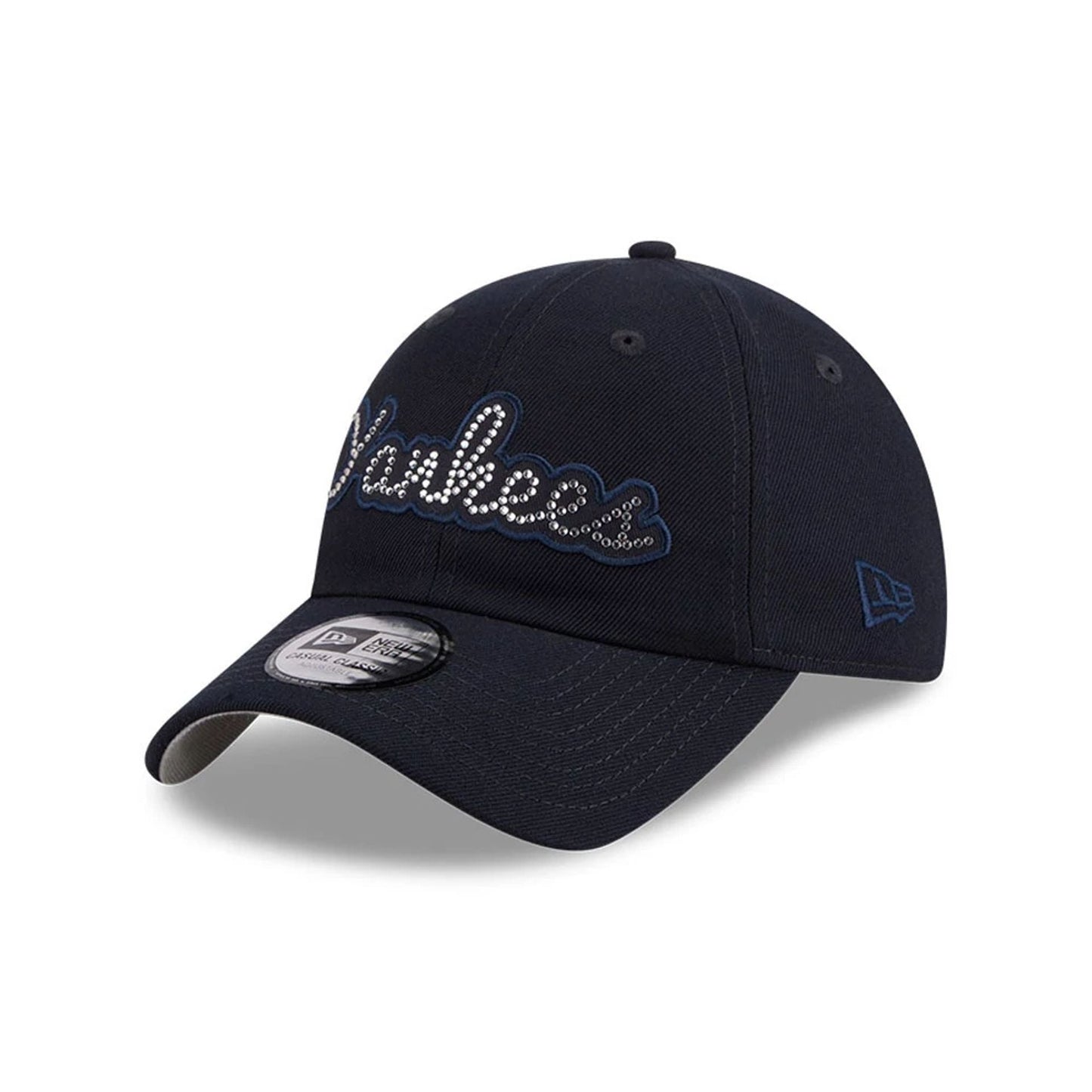 Pictured is this MLB Rhinestone New York Yankees Casual Classic cap in navy. 1