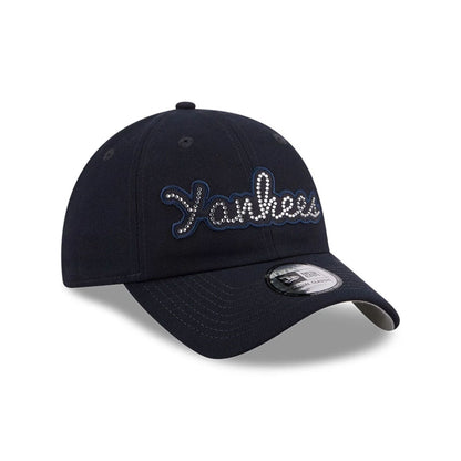 Pictured is this MLB Rhinestone New York Yankees Casual Classic cap in navy. 4
