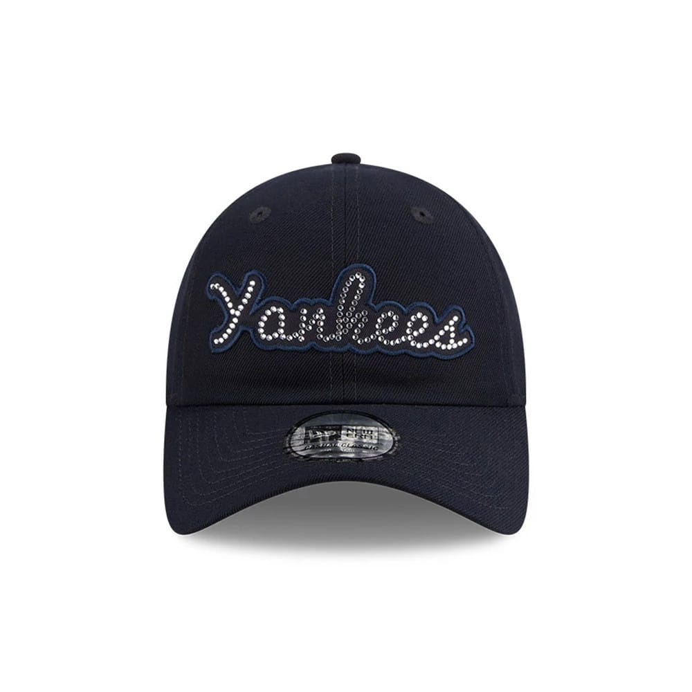 Pictured is this MLB Rhinestone New York Yankees Casual Classic cap in navy. 3