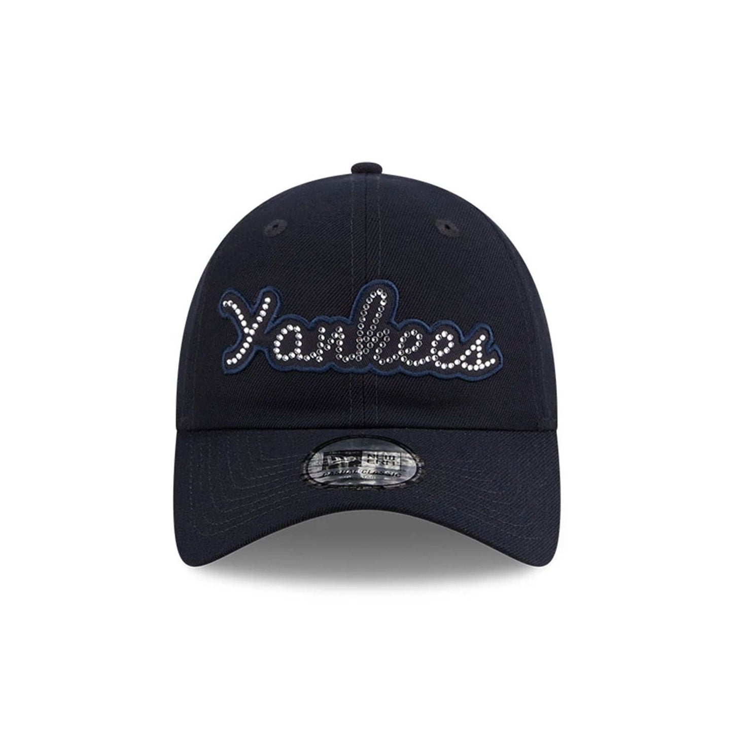 Pictured is this MLB Rhinestone New York Yankees Casual Classic cap in navy. 3