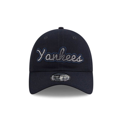 Pictured is this MLB Rhinestone New York Yankees Casual Classic cap in navy. 3