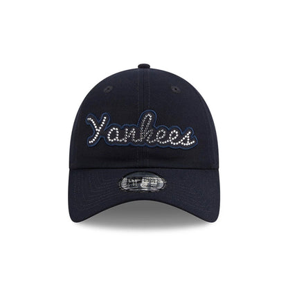Pictured is this MLB Rhinestone New York Yankees Casual Classic cap in navy. 3