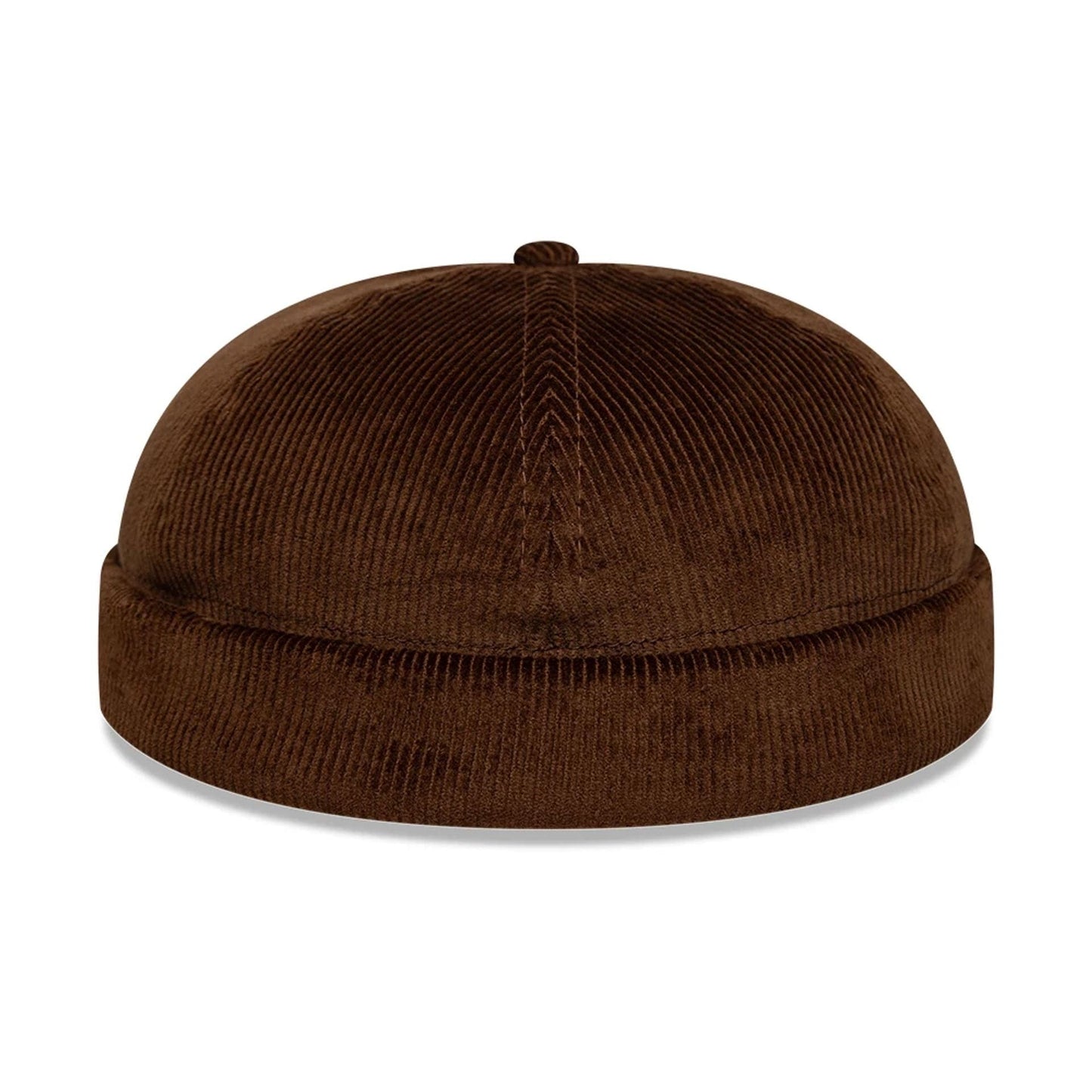 Pictured in this New Era Cord Dark Brown Docker Hat 3