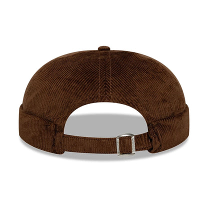 Pictured in this New Era Cord Dark Brown Docker Hat 2