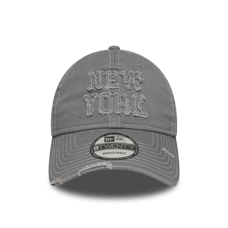 This is a  New Era New York Washed Grey 9TWENTY Adjustable Cap 2