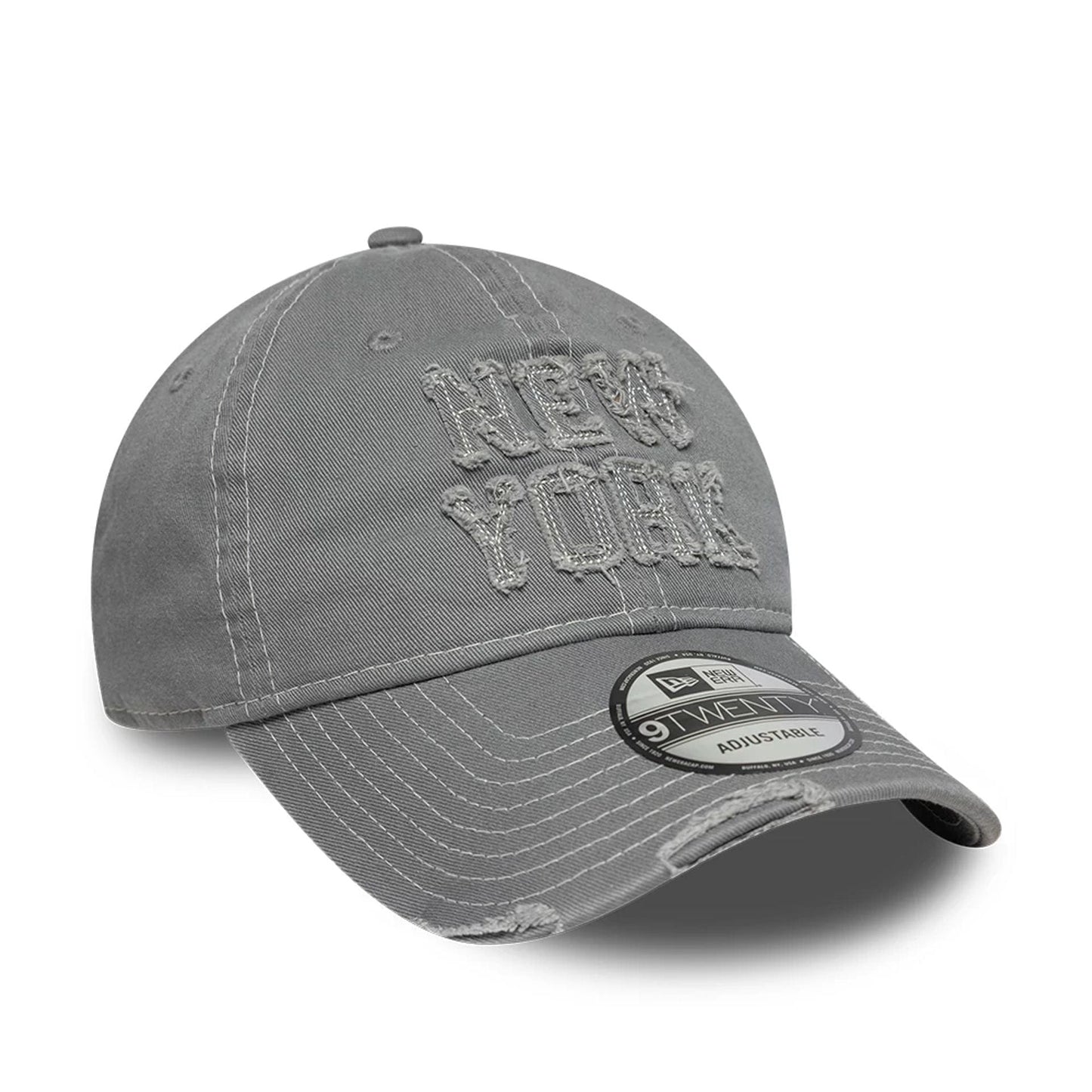 This is a  New Era New York Washed Grey 9TWENTY Adjustable Cap 3
