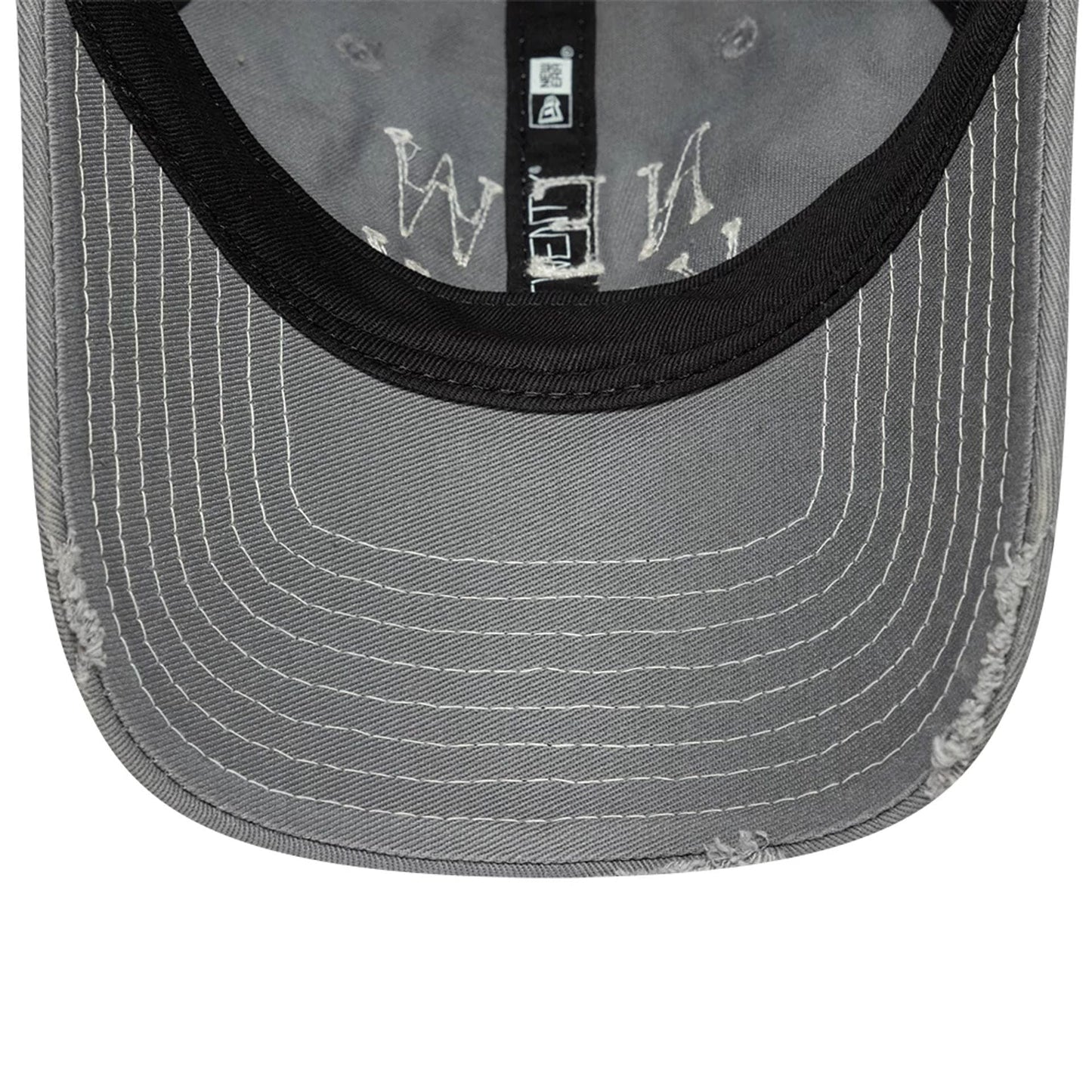 This is a  New Era New York Washed Grey 9TWENTY Adjustable Cap 4