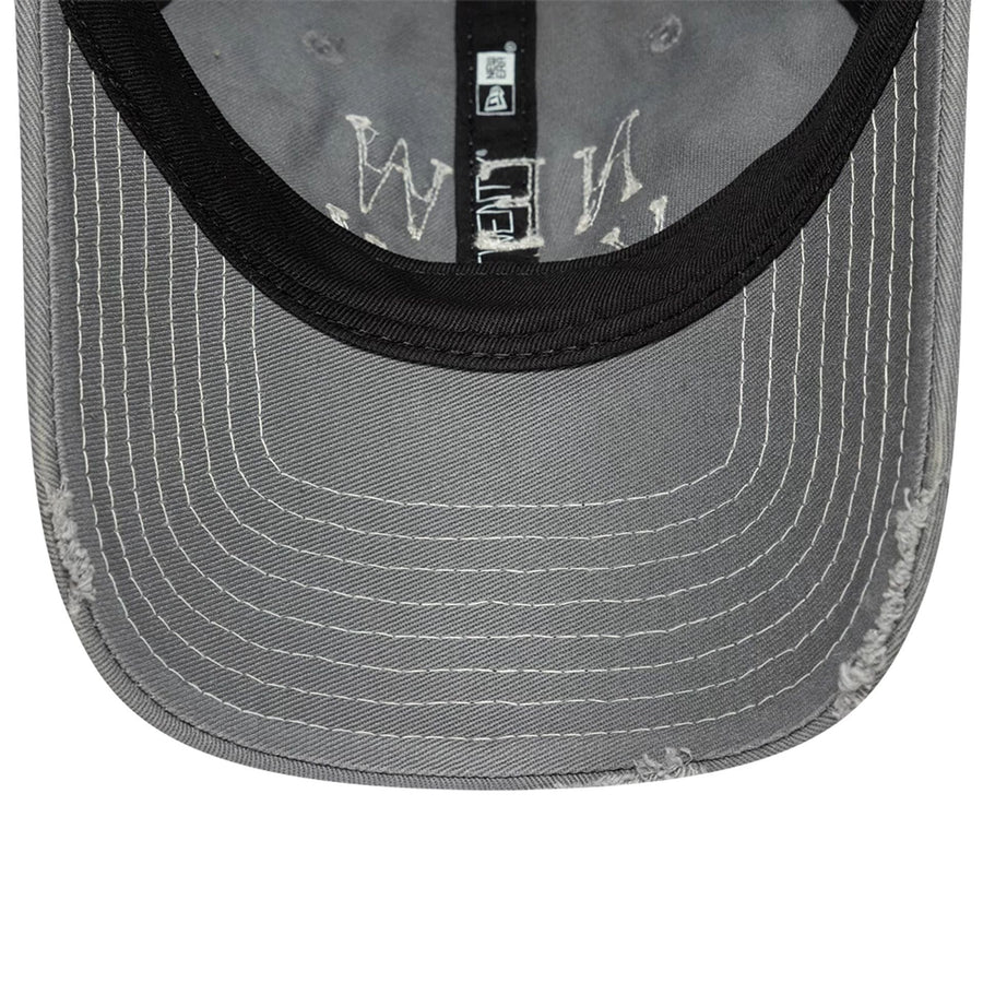 This is a  New Era New York Washed Grey 9TWENTY Adjustable Cap 4