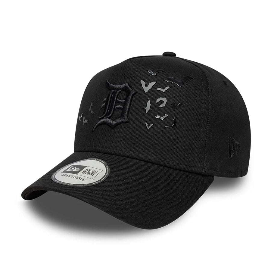 This is a Detroit Tigers MLB Bats Black 9FORTY E-Frame Adjustable Cap 1