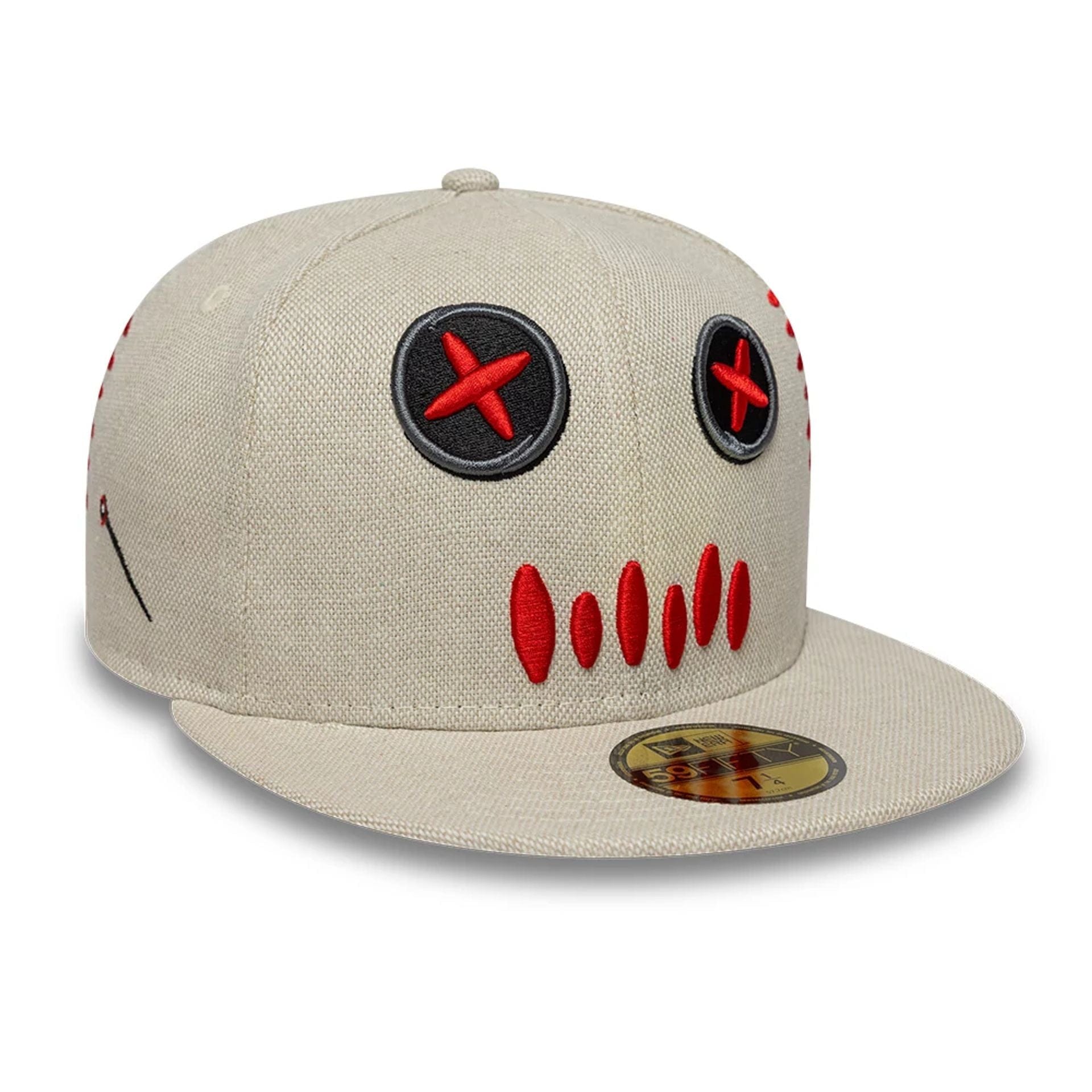 This is a  New Era Voodoo Doll Light Beige 59FIFTY Fitted Cap 3