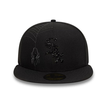 This is a Chicago White Sox MLB Spider Web Black 59FIFTY Fitted Cap 2