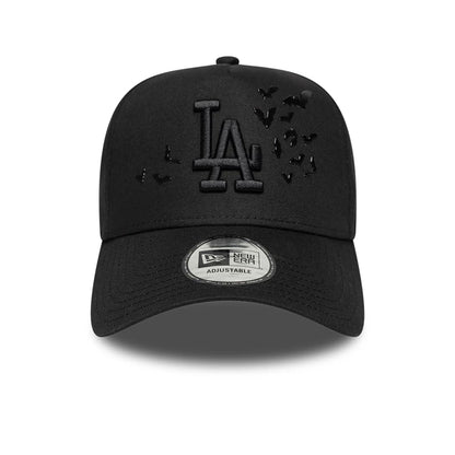This is a LA Dodgers MLB Bats Black 9FORTY E-Frame Adjustable Cap 2
