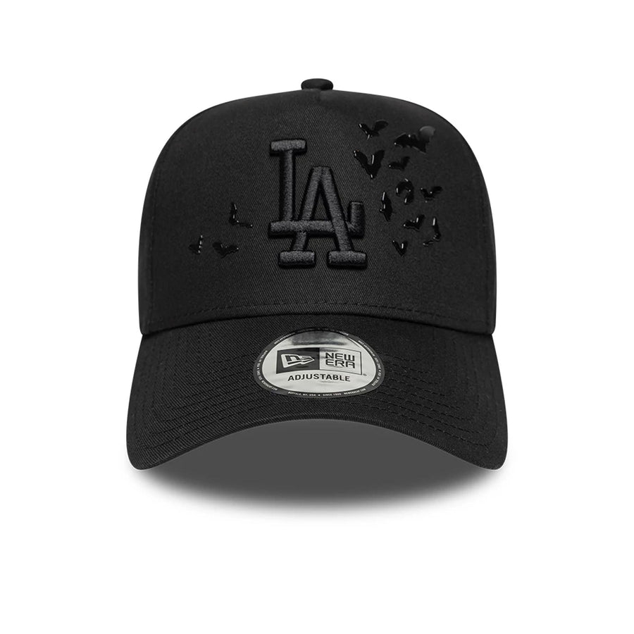 This is a LA Dodgers MLB Bats Black 9FORTY E-Frame Adjustable Cap 2