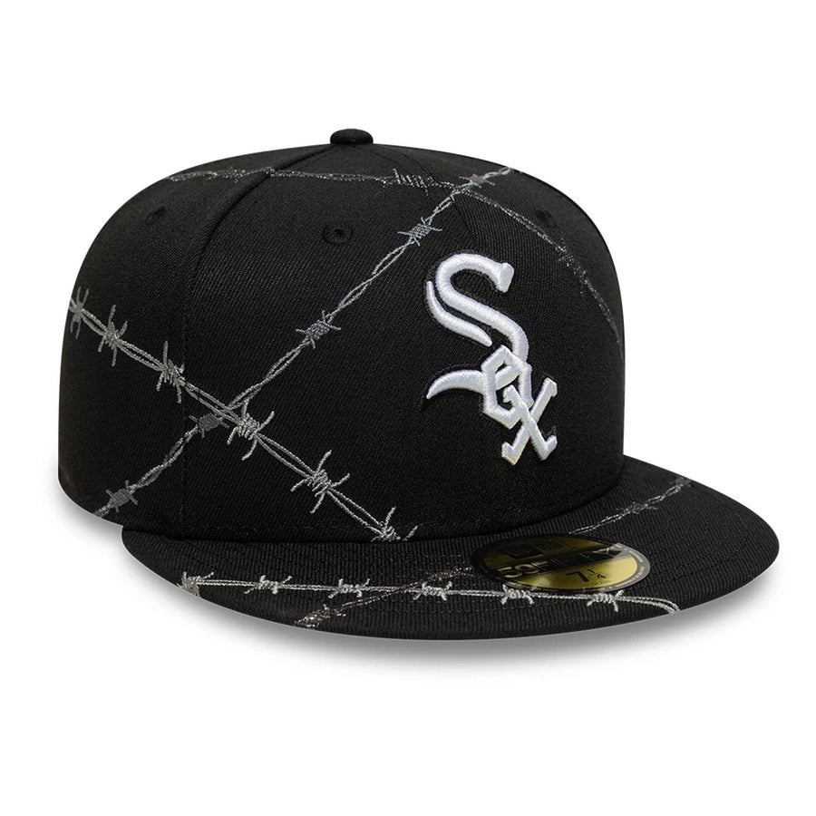 This is a Chicago White Sox MLB Wire Black 59FIFTY Fitted Cap 3