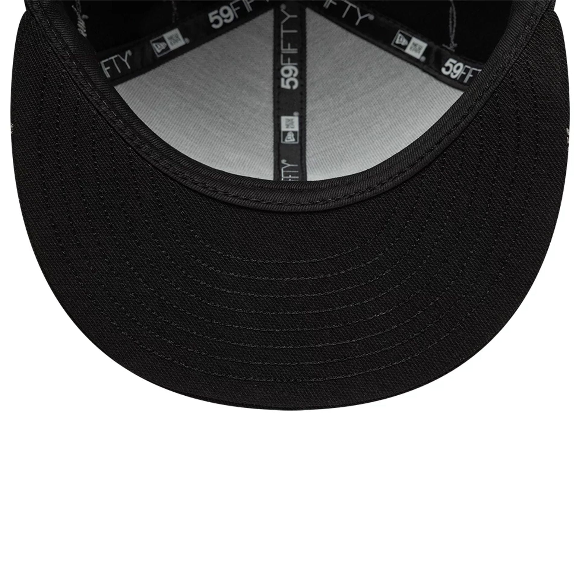 This is a  New Era Wire Black 59FIFTY Fitted Cap 7