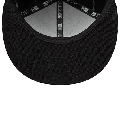 This is a  New Era Wire Black 59FIFTY Fitted Cap 7