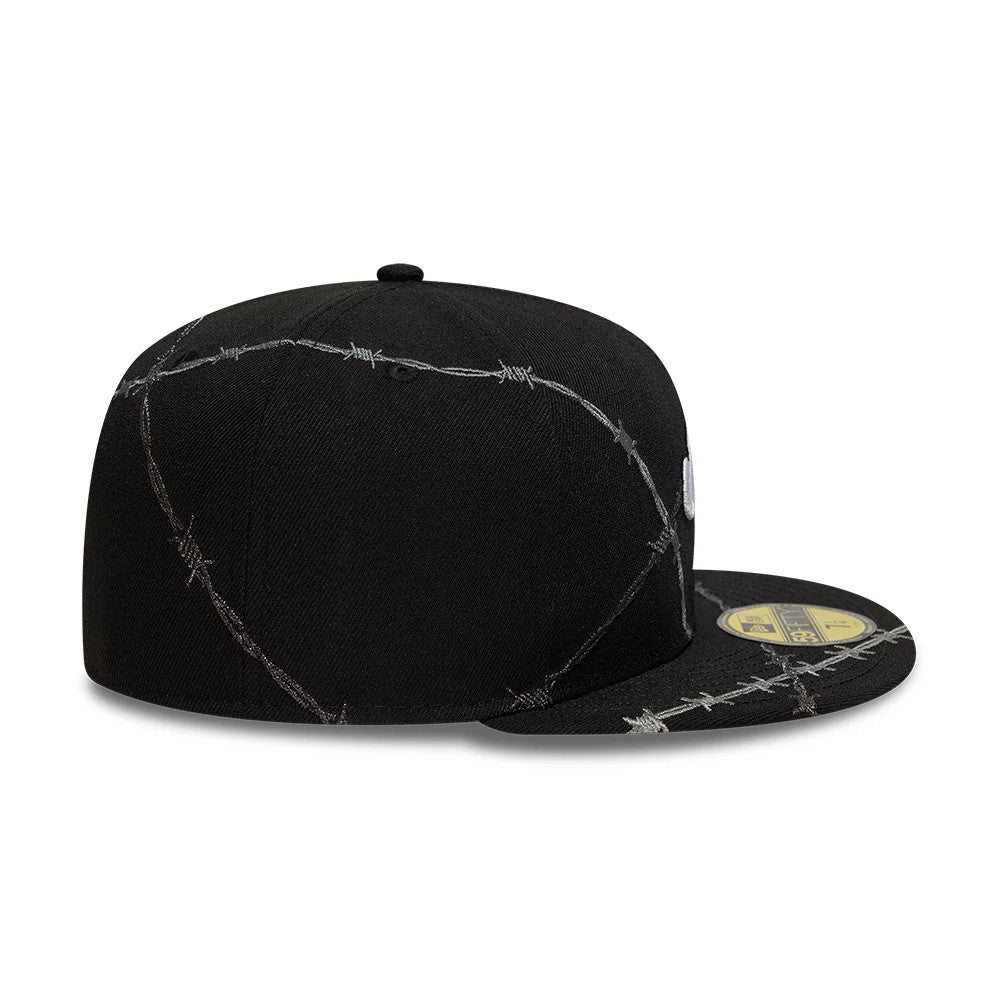 This is a  New Era Wire Black 59FIFTY Fitted Cap 5