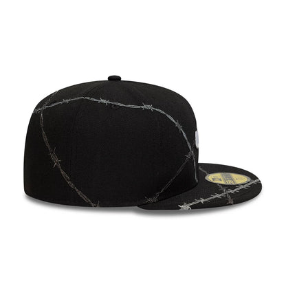 This is a  New Era Wire Black 59FIFTY Fitted Cap 5