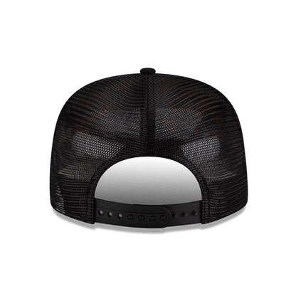 Pictured is this NBA X Alpha NBA All Star Game 9FIFTY A-Frame Trucker cap in black. 6