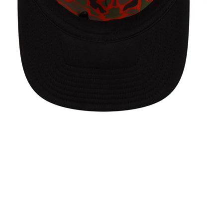 Pictured is this NBA X Alpha NBA All Star Game 9FIFTY A-Frame Trucker cap in black. 7