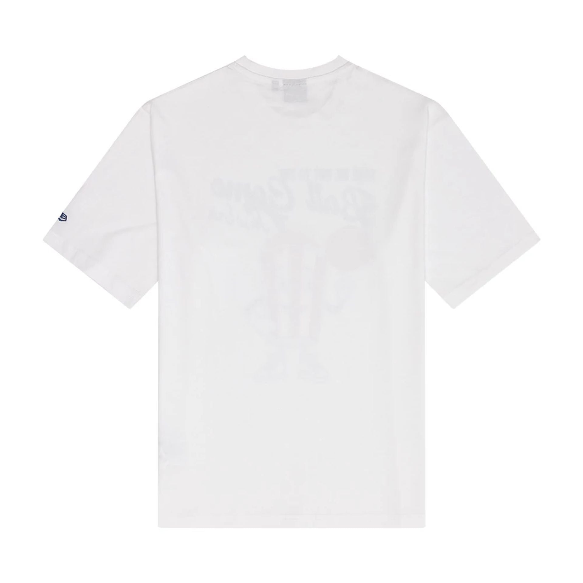 The Male model is wearing New Era Food Graphic White Oversized T-Shirt 2