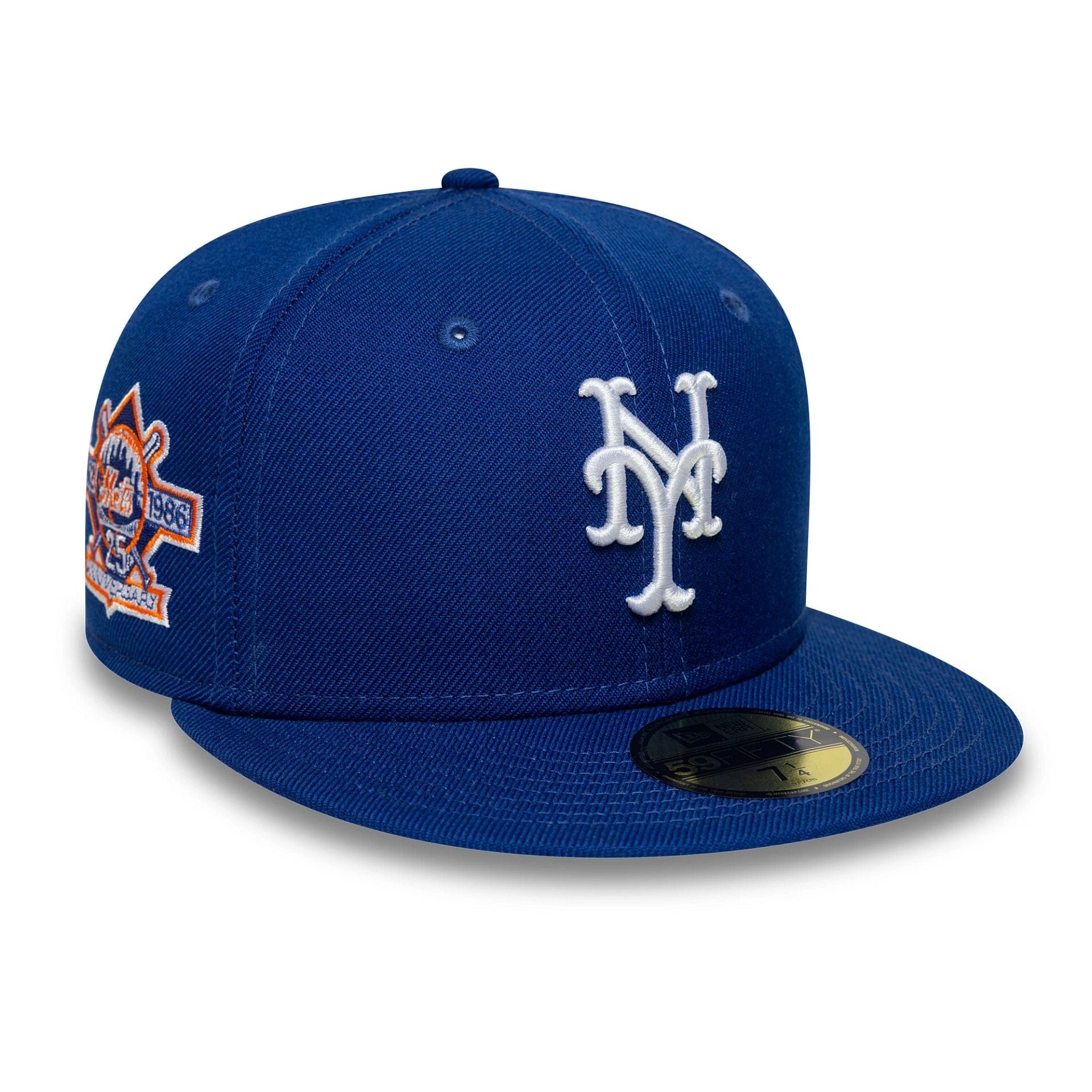 This is a New York Mets MLB Seasonal Blue 59FIFTY Fitted Cap 1