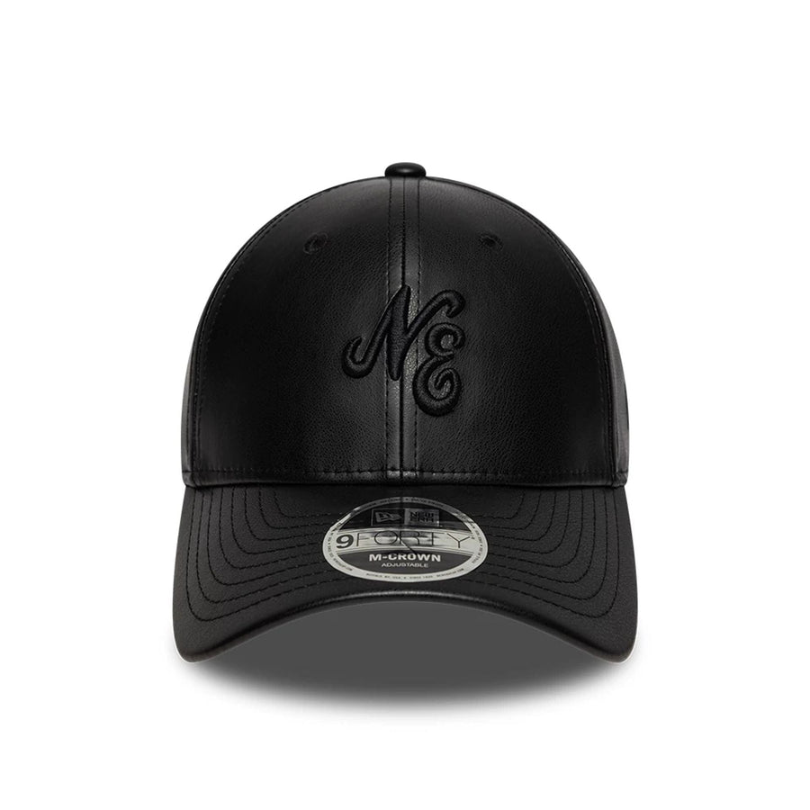 This is a  New Era PU Black 9FORTY M-Crown Adjustable Cap 2