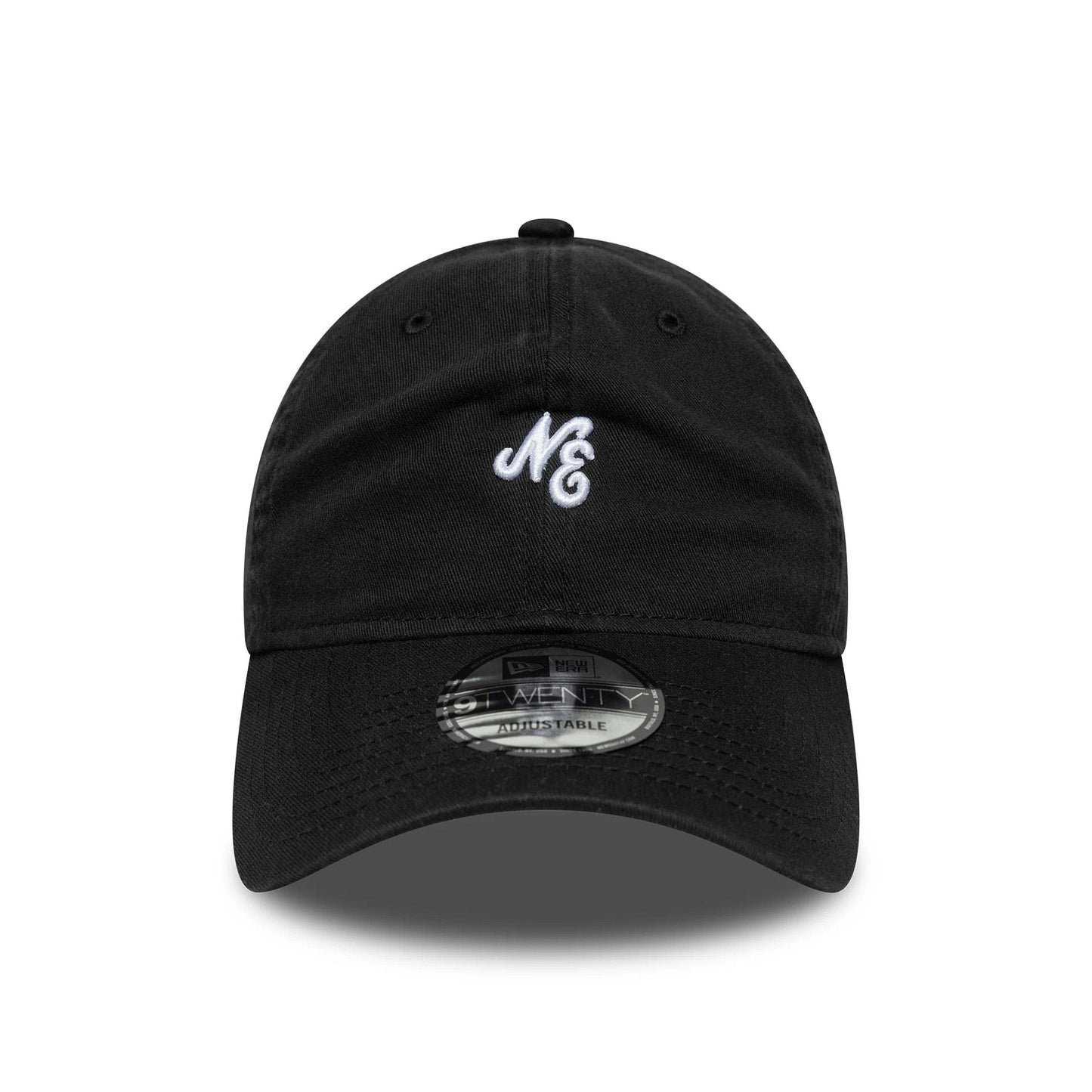 This is a  New Era Washed Mini Logo Black 9TWENTY Adjustable Cap 2