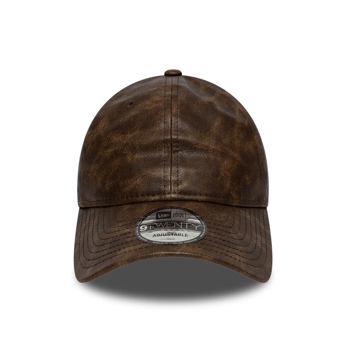 This is a  New Era Worn PU Dark Brown 9TWENTY Adjustable Cap 3