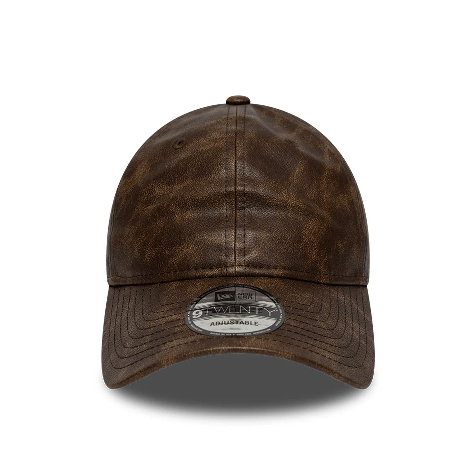 This is a  New Era Worn PU Dark Brown 9TWENTY Adjustable Cap 3