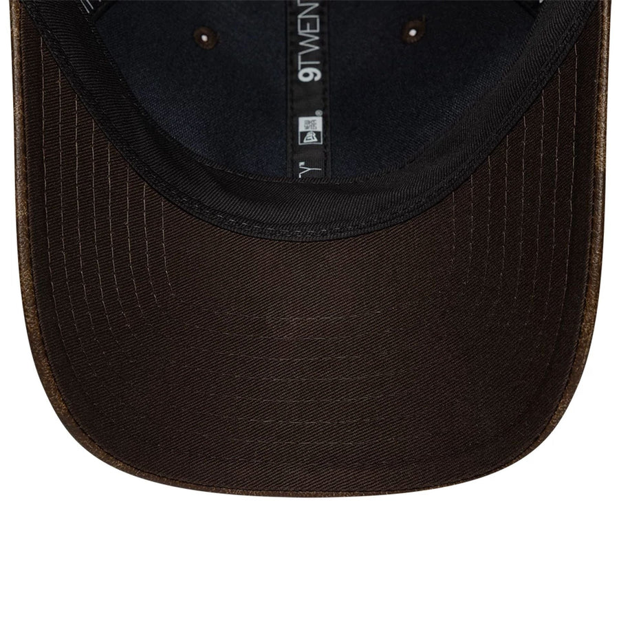 This is a  New Era Worn PU Dark Brown 9TWENTY Adjustable Cap 2