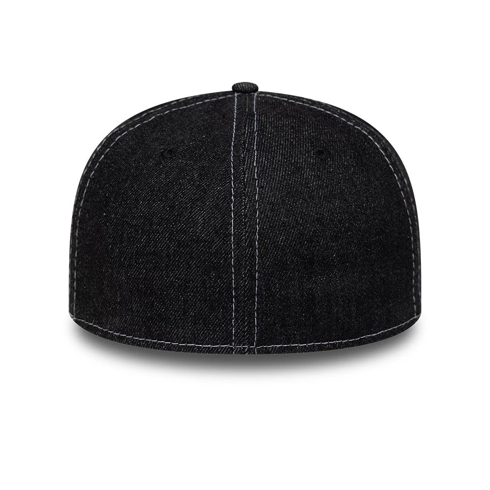 This is a  New Era Denim Black 59FIFTY Fitted Cap 7
