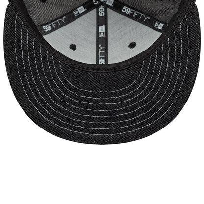 This is a  New Era Denim Black 59FIFTY Fitted Cap 6
