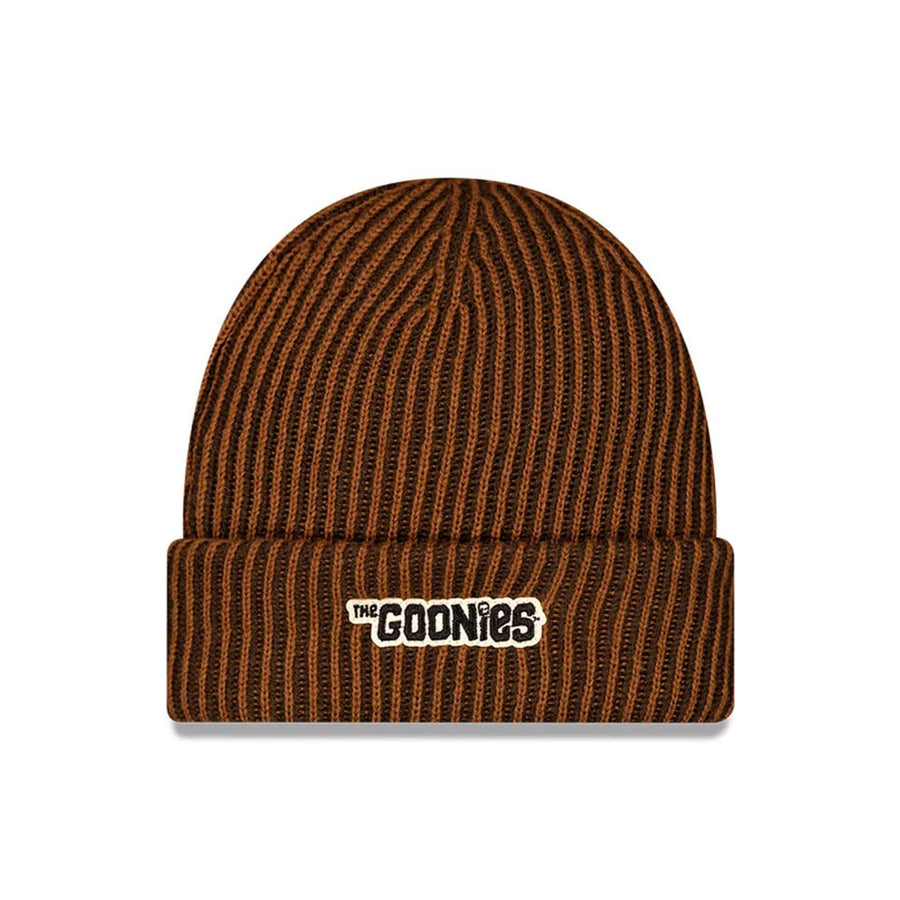 This is a The Goonies Warner Brothers Dark Brown Cuff knit Beanie Hat 1