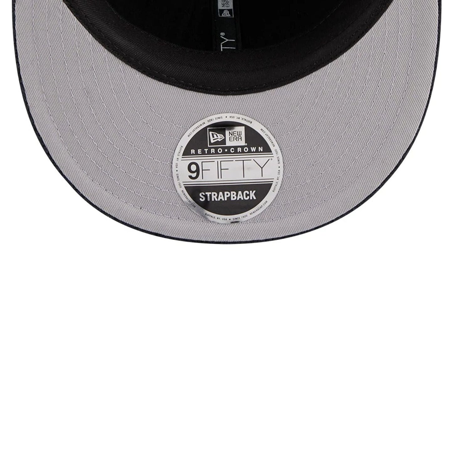 This is a  New Era Waffle Knit Navy Retro Crown 9FIFTY Adjustable Cap 2