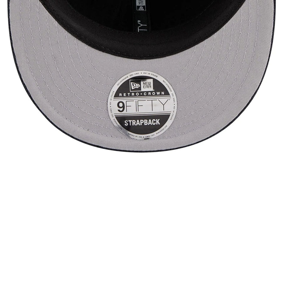 This is a  New Era Waffle Knit Navy Retro Crown 9FIFTY Adjustable Cap 2